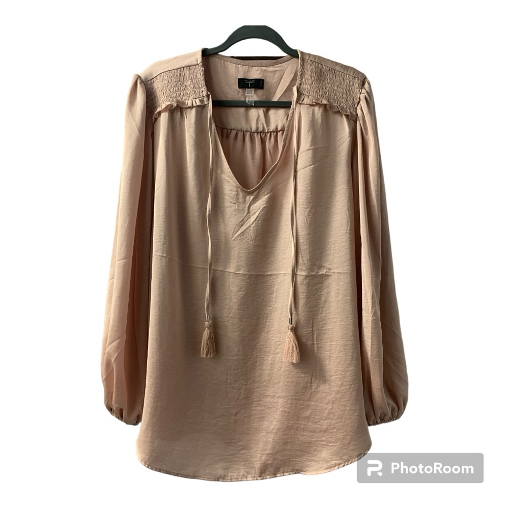 Tahari Soft Pink Blouse Size 2x